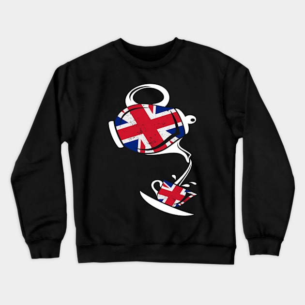 United Kingdom Tea England London Uk Crewneck Sweatshirt by MooonTees